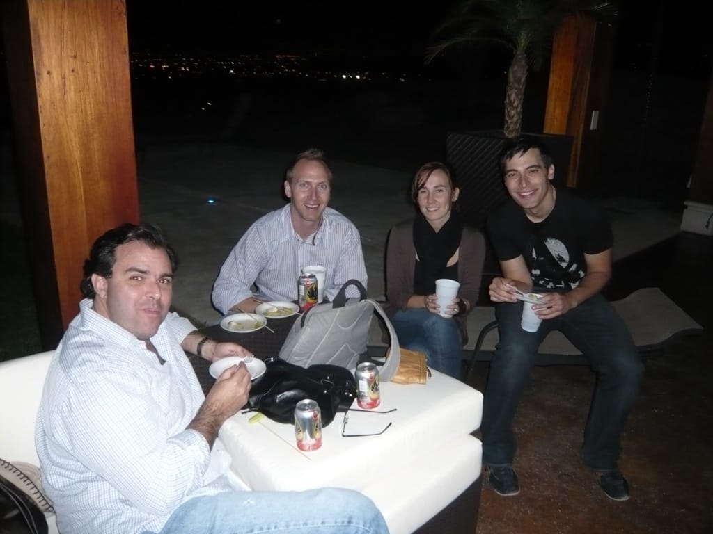 Javier, Jason, Jen, and Mark, Avalon Country Club, Río Oro, San José, Costa Rica, 19 December 2008