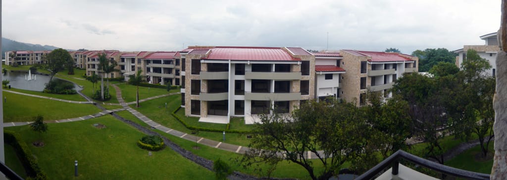 View from our new apartment (of our old apartment), Avalon Country Club, Río Oro, San José, Costa Rica, 28 June 2008