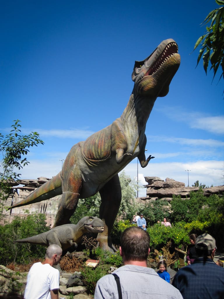 Animatronic T-Rex, Calgary Zoo, Alberta, 3 July 2010