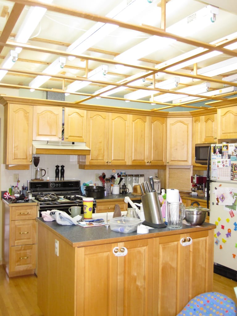 Ceiling demolition, Westgate, Calgary, Alberta, 11 October 2010