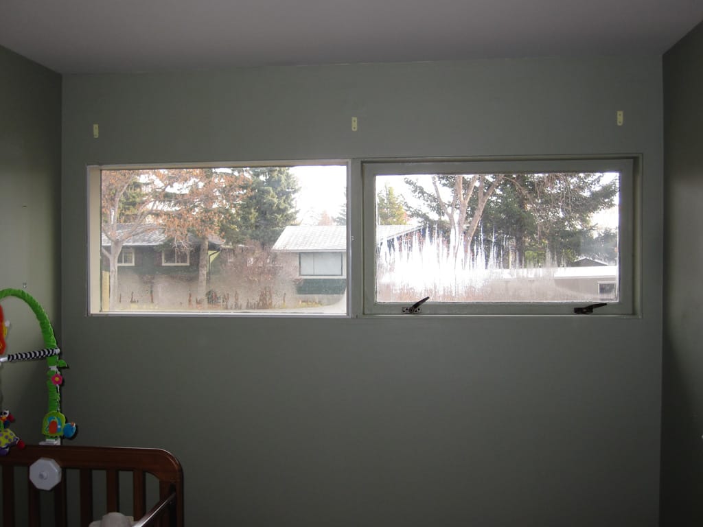 Draughty and wet windows, Westgate, Calgary, Alberta, 28 October 2010