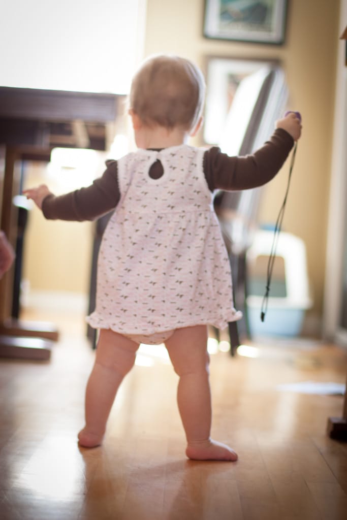 Choo Choo toddling, Westgate, Calgary, Alberta, 18 March 2011