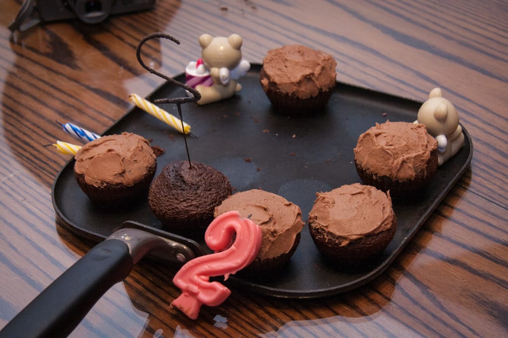 Birthday cupcakes, Westgate, Calgary, Alberta, 18 March 2012
