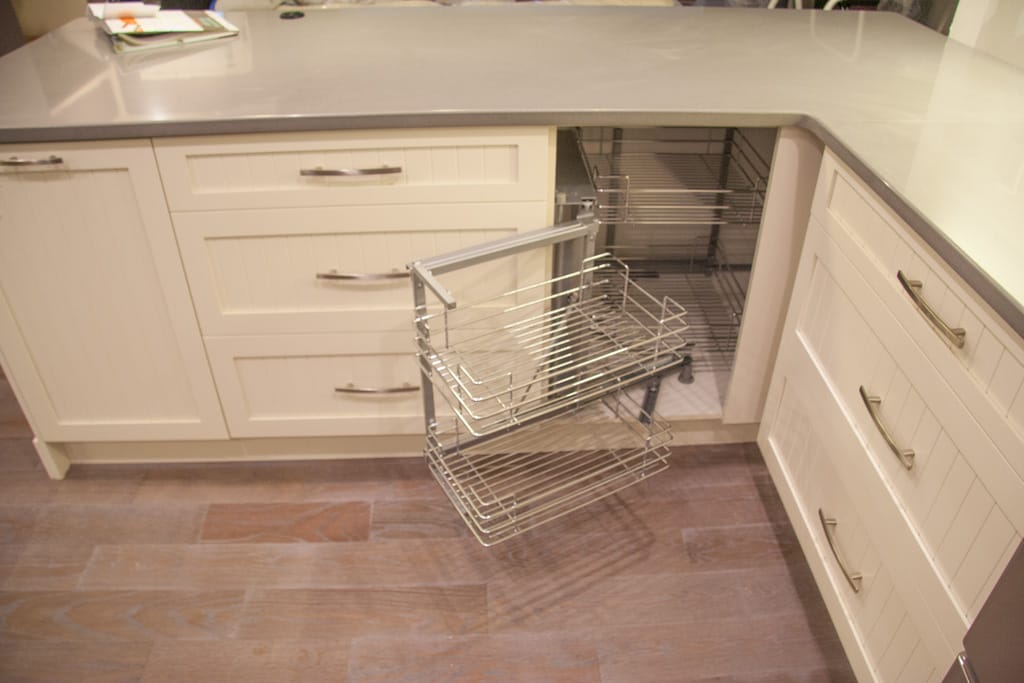 Corner cabinet sliding rack, Westgate, Calgary, Alberta, 11 April 2012