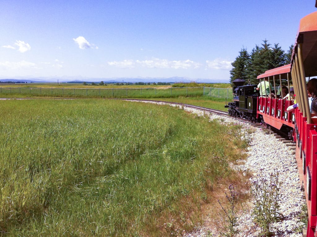 Calaway Park train, Springbank, Alberta, 29 July 2012