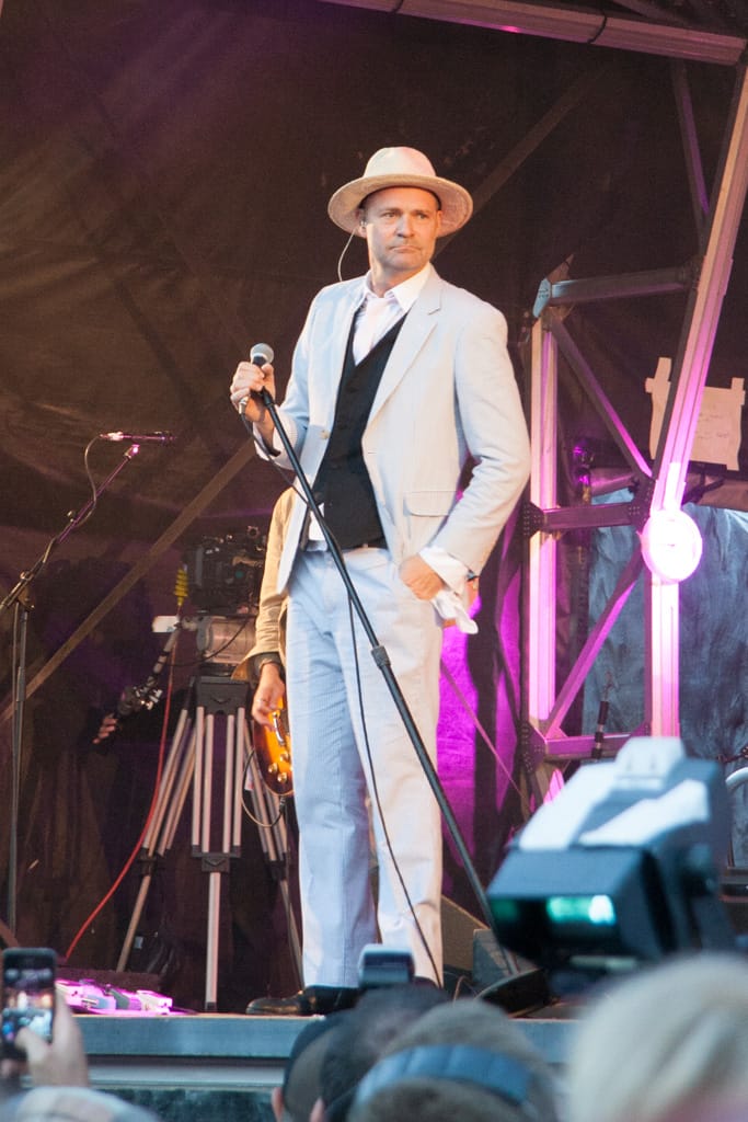 Gord Downie at Trafalgar Square, London, England, 1 July 2013