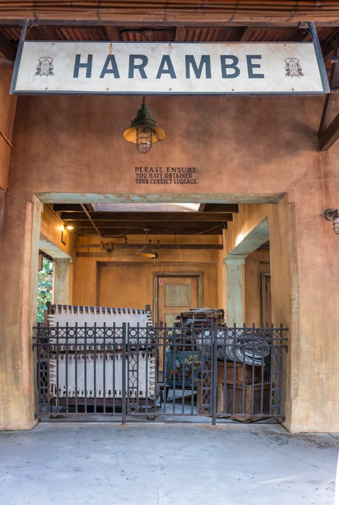 Harambe Station at Animal Kingdom, Walt Disney World, Orlando, Florida, 22 December 2016