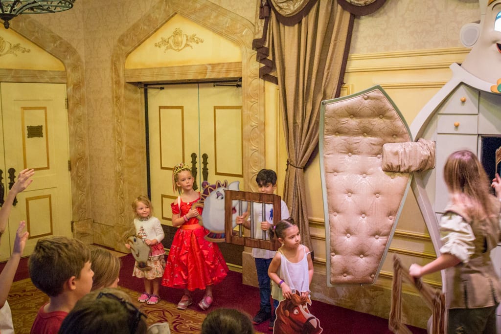 At Belle’s castle in the Magic Kingdom, Walt Disney World, Orlando, Florida, 23 December 2016