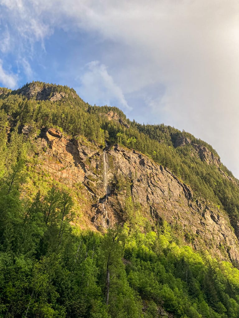 Waterfall on the Three Valley edge