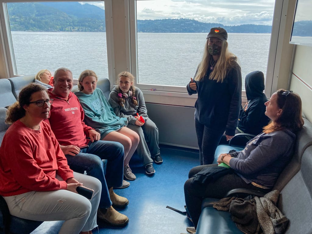 On the ferry to Nanaimo