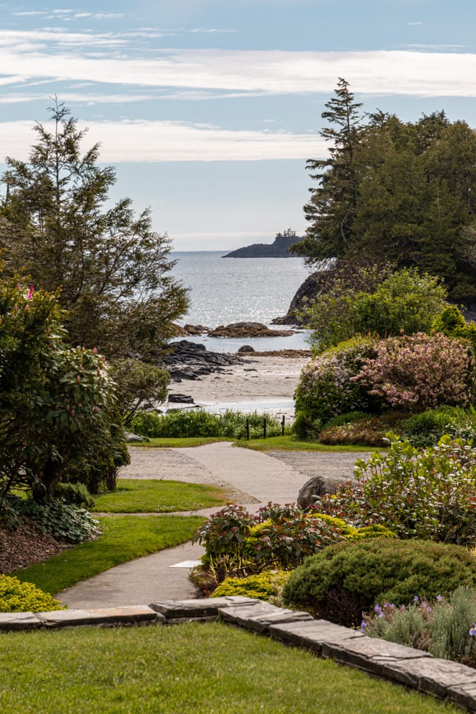 The view from Cabin 20 into Crystal Cove