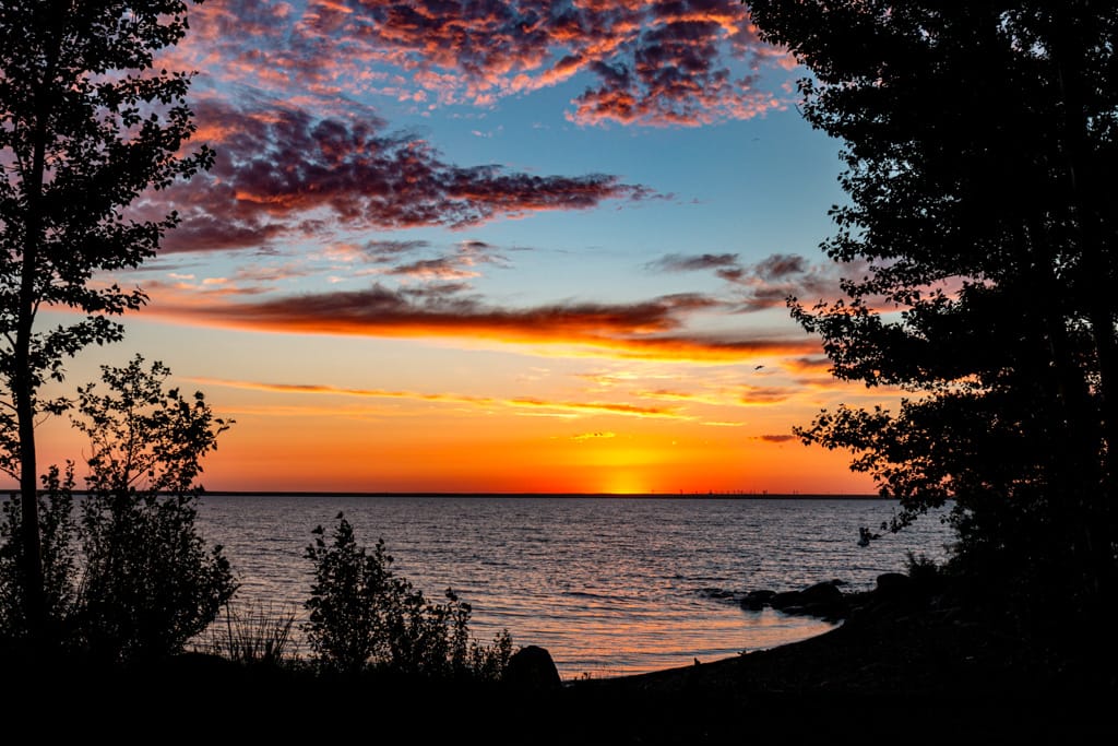 A more dramatic sundown