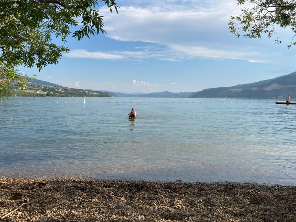 Swimming in Wood Lake